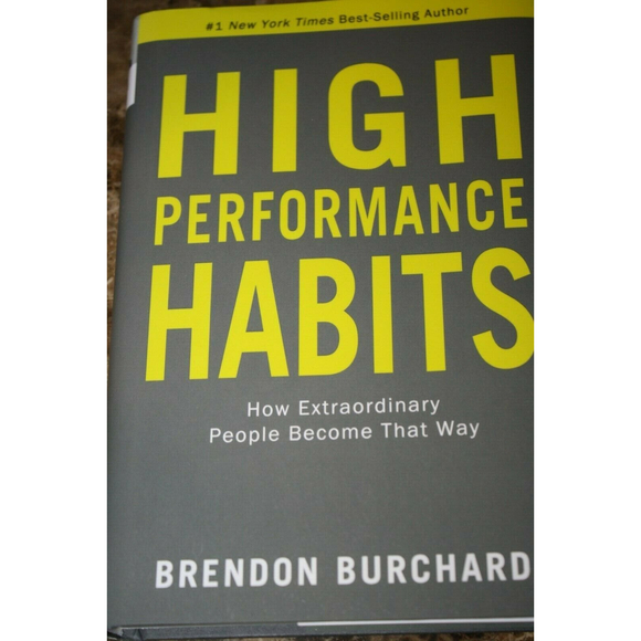 HIGH PERFORMANCE HABITS BRENDON BURCHARD  BOOK NEW + NOTE FROM AUTHOR - Picture 1 of 3